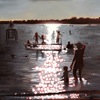 Crystal Lake Sparkles  4xx48 Oil on Canvas